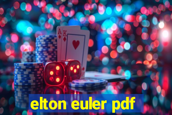 elton euler pdf